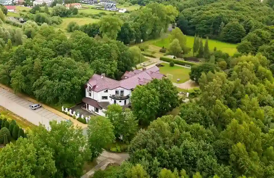 Rezydencja Jantar z lotu ptaka